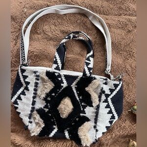 America & Beyond Boho Woven Handbag